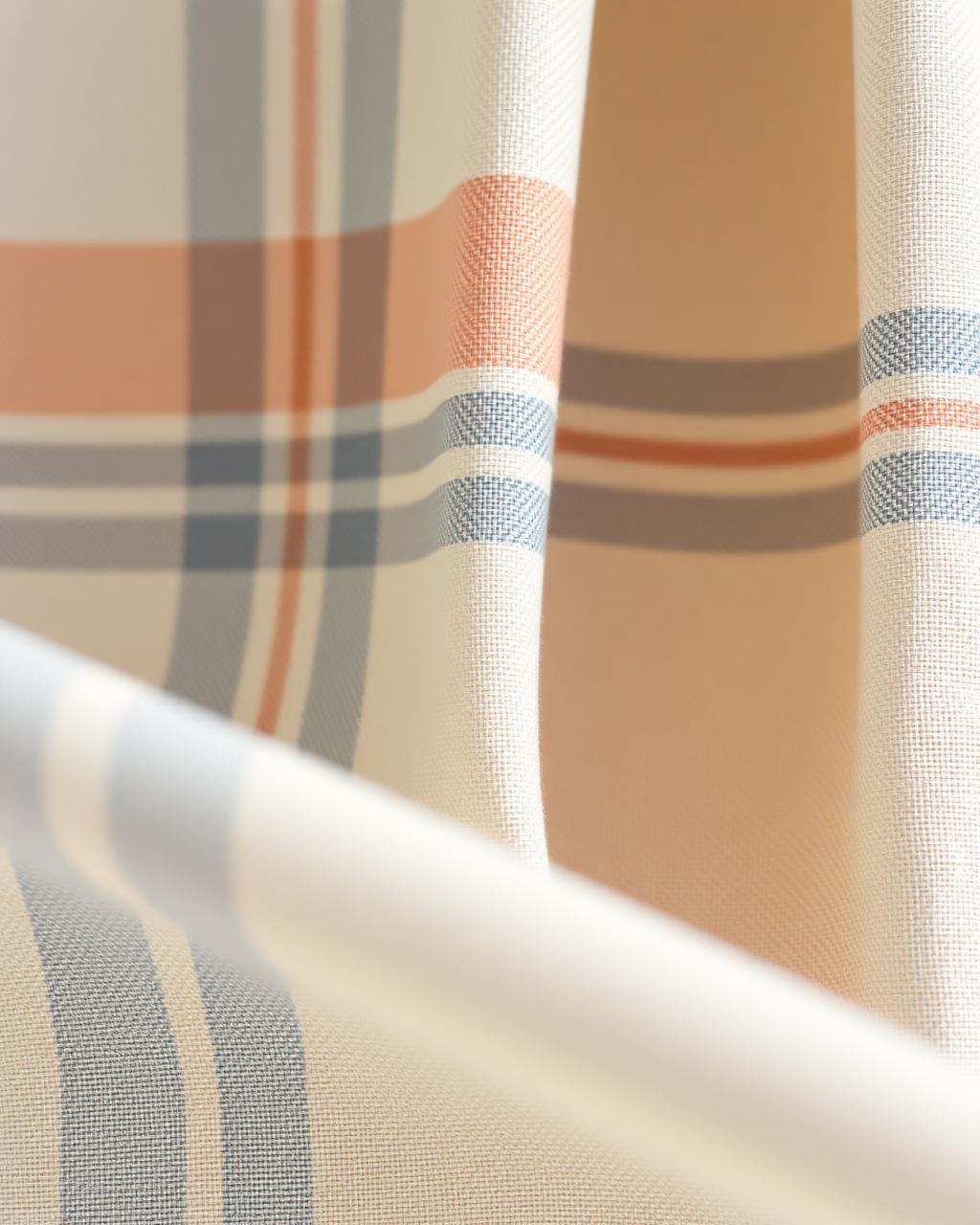 Close-up of soft vintage plaid fabric